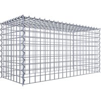 Gabiona Gabione, silbergrau, Maschenweite 5 cm x 5 cm, Spirale – silberfarben Gabiona Gabione, silbergrau, Maschenweite 5 cm x 5 cm, Spirale – silberfarben