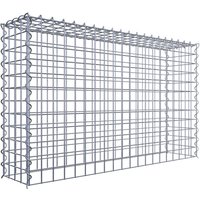 Gabiona Gabione, silbergrau, Maschenweite 5 cm x 5 cm, Spirale – silberfarben Gabiona Gabione, silbergrau, Maschenweite 5 cm x 5 cm, Spirale – silberfarben