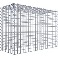 Gabiona Gabione, silbergrau, Maschenweite 5 cm x 5 cm, Spirale – silberfarben Gabiona Gabione, silbergrau, Maschenweite 5 cm x 5 cm, Spirale – silberfarben