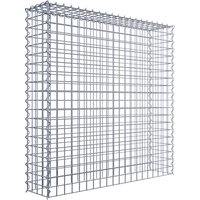 Gabiona Gabione, silbergrau, Maschenweite 5 cm x 5 cm, Spirale – silberfarben Gabiona Gabione, silbergrau, Maschenweite 5 cm x 5 cm, Spirale – silberfarben