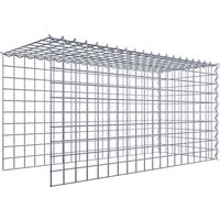 Gabiona Gabione, silbergrau, Maschenweite 5 cm x 5 cm, Spirale – silberfarben Gabiona Gabione, silbergrau, Maschenweite 5 cm x 5 cm, Spirale – silberfarben