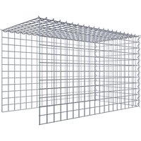 Gabiona Gabione, silbergrau, Maschenweite 5 cm x 5 cm, Spirale – silberfarben Gabiona Gabione, silbergrau, Maschenweite 5 cm x 5 cm, Spirale – silberfarben