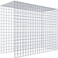 Gabiona Gabione, silbergrau, Maschenweite 5 cm x 5 cm, Spirale – silberfarben Gabiona Gabione, silbergrau, Maschenweite 5 cm x 5 cm, Spirale – silberfarben