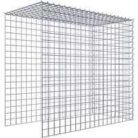 Gabiona Gabione, silbergrau, Maschenweite 5 cm x 5 cm, Spirale – silberfarben Gabiona Gabione, silbergrau, Maschenweite 5 cm x 5 cm, Spirale – silberfarben