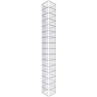 Gabiona Gabionensäule, silbergrau, Maschenweite 5 cm x 10 cm – silberfarben Gabiona Gabionensäule, silbergrau, Maschenweite 5 cm x 10 cm – silberfarben