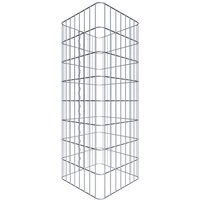Gabiona Gabionensäule, silbergrau, Maschenweite 5 cm x 10 cm – silberfarben Gabiona Gabionensäule, silbergrau, Maschenweite 5 cm x 10 cm – silberfarben
