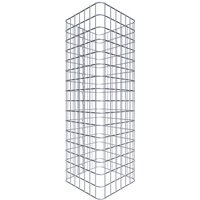 Gabiona Gabionensäule, silbergrau, Maschenweite 5 cm x 5 cm – silberfarben Gabiona Gabionensäule, silbergrau, Maschenweite 5 cm x 5 cm – silberfarben