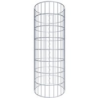 Gabiona Gabionensäule, silbergrau, Maschenweite 5 cm x 10 cm – silberfarben Gabiona Gabionensäule, silbergrau, Maschenweite 5 cm x 10 cm – silberfarben