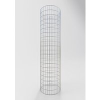 Gabiona Gabionensäule, silbergrau, Maschenweite 5 cm x 10 cm – silberfarben Gabiona Gabionensäule, silbergrau, Maschenweite 5 cm x 10 cm – silberfarben