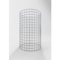 Gabiona Gabionensäule, silbergrau, Maschenweite 5 cm x 5 cm – silberfarben Gabiona Gabionensäule, silbergrau, Maschenweite 5 cm x 5 cm – silberfarben