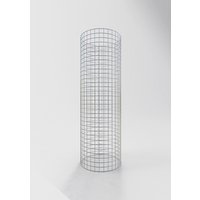 Gabiona Gabionensäule, silbergrau, Maschenweite 5 cm x 5 cm – silberfarben Gabiona Gabionensäule, silbergrau, Maschenweite 5 cm x 5 cm – silberfarben