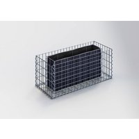 Gabiona Hochbeet, galvanisch verzinkter Stahl – silberfarben Gabiona Hochbeet, galvanisch verzinkter Stahl – silberfarben