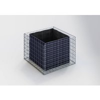 Gabiona Hochbeet, galvanisch verzinkter Stahl – silberfarben Gabiona Hochbeet, galvanisch verzinkter Stahl – silberfarben