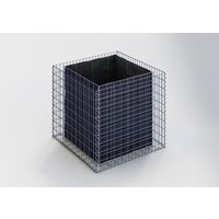 Gabiona Hochbeet, galvanisch verzinkter Stahl – silberfarben Gabiona Hochbeet, galvanisch verzinkter Stahl – silberfarben