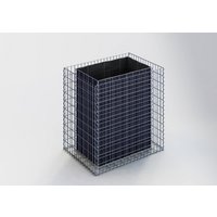 Gabiona Hochbeet, galvanisch verzinkter Stahl – silberfarben Gabiona Hochbeet, galvanisch verzinkter Stahl – silberfarben