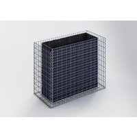 Gabiona Hochbeet, galvanisch verzinkter Stahl – silberfarben Gabiona Hochbeet, galvanisch verzinkter Stahl – silberfarben