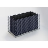 Gabiona Hochbeet, galvanisch verzinkter Stahl – silberfarben Gabiona Hochbeet, galvanisch verzinkter Stahl – silberfarben