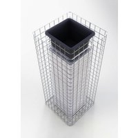 Gabiona Gabione, feuerverzinkter Stahl – silberfarben Gabiona Gabione, feuerverzinkter Stahl – silberfarben