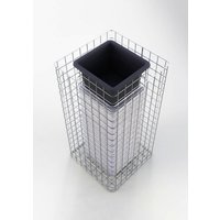 Gabiona Gabione, feuerverzinkter Stahl – silberfarben Gabiona Gabione, feuerverzinkter Stahl – silberfarben