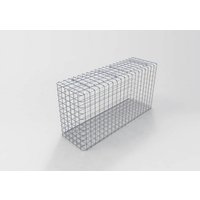 Gabiona Gabione, feuerverzinkter Stahl – silberfarben Gabiona Gabione, feuerverzinkter Stahl – silberfarben