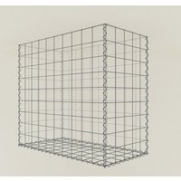 Gabiona Pflanzgabione, galvanisch verzinkter Stahl – silberfarben Gabiona Pflanzgabione, galvanisch verzinkter Stahl – silberfarben