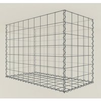 Gabiona Pflanzgabione, galvanisch verzinkter Stahl – silberfarben Gabiona Pflanzgabione, galvanisch verzinkter Stahl – silberfarben