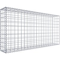 Gabiona Gabione, silbergrau, Maschenweite 10 cm x 10 cm, Spirale – silberfarben Gabiona Gabione, silbergrau, Maschenweite 10 cm x 10 cm, Spirale – silberfarben