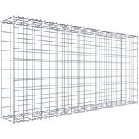 Gabiona Gabione, silbergrau, Maschenweite 10 cm x 10 cm, Spirale – silberfarben Gabiona Gabione, silbergrau, Maschenweite 10 cm x 10 cm, Spirale – silberfarben