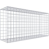 Gabiona Gabione, silbergrau, Maschenweite 10 cm x 10 cm, Spirale – silberfarben Gabiona Gabione, silbergrau, Maschenweite 10 cm x 10 cm, Spirale – silberfarben