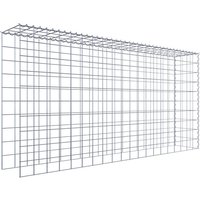 Gabiona Gabione, silbergrau, Maschenweite 10 cm x 10 cm, Spirale – silberfarben Gabiona Gabione, silbergrau, Maschenweite 10 cm x 10 cm, Spirale – silberfarben