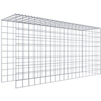 Gabiona Gabione, silbergrau, Maschenweite 10 cm x 10 cm, Spirale – silberfarben Gabiona Gabione, silbergrau, Maschenweite 10 cm x 10 cm, Spirale – silberfarben