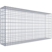 Gabiona Gabione, silbergrau, Maschenweite 5 cm x 10 cm, Spirale – silberfarben Gabiona Gabione, silbergrau, Maschenweite 5 cm x 10 cm, Spirale – silberfarben