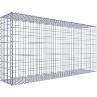 Gabiona Gabione, silbergrau, Maschenweite 5 cm x 10 cm, Spirale – silberfarben Gabiona Gabione, silbergrau, Maschenweite 5 cm x 10 cm, Spirale – silberfarben