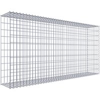 Gabiona Gabione, silbergrau, Maschenweite 5 cm x 10 cm, Spirale – silberfarben Gabiona Gabione, silbergrau, Maschenweite 5 cm x 10 cm, Spirale – silberfarben