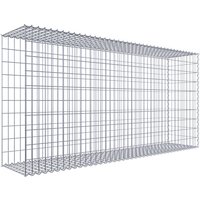 Gabiona Gabione, silbergrau, Maschenweite 5 cm x 10 cm, Spirale – silberfarben Gabiona Gabione, silbergrau, Maschenweite 5 cm x 10 cm, Spirale – silberfarben