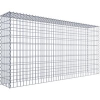 Gabiona Gabione, silbergrau, Maschenweite 5 cm x 10 cm, Spirale – silberfarben Gabiona Gabione, silbergrau, Maschenweite 5 cm x 10 cm, Spirale – silberfarben