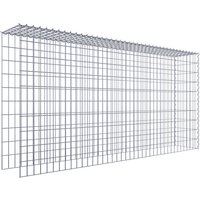 Gabiona Gabione, silbergrau, Maschenweite 5 cm x 10 cm, Spirale – silberfarben Gabiona Gabione, silbergrau, Maschenweite 5 cm x 10 cm, Spirale – silberfarben