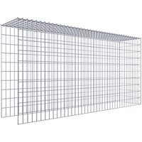 Gabiona Gabione, silbergrau, Maschenweite 5 cm x 10 cm, Spirale – silberfarben Gabiona Gabione, silbergrau, Maschenweite 5 cm x 10 cm, Spirale – silberfarben