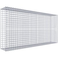 Gabiona Gabione, silbergrau, Maschenweite 5 cm x 5 cm, Spirale – silberfarben Gabiona Gabione, silbergrau, Maschenweite 5 cm x 5 cm, Spirale – silberfarben