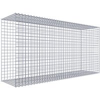 Gabiona Gabione, silbergrau, Maschenweite 5 cm x 5 cm, Spirale – silberfarben Gabiona Gabione, silbergrau, Maschenweite 5 cm x 5 cm, Spirale – silberfarben