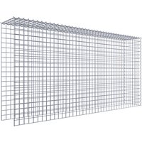 Gabiona Gabione, silbergrau, Maschenweite 5 cm x 5 cm, Spirale – silberfarben Gabiona Gabione, silbergrau, Maschenweite 5 cm x 5 cm, Spirale – silberfarben