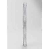 Gabiona Gabionensäule, feuerverzinkter Stahl – silberfarben Gabiona Gabionensäule, feuerverzinkter Stahl – silberfarben