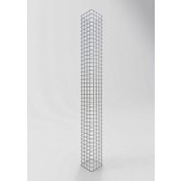 Gabiona Gabionensäule, feuerverzinkter Stahl – silberfarben Gabiona Gabionensäule, feuerverzinkter Stahl – silberfarben