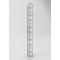 Gabiona Gabionensäule, feuerverzinkter Stahl – silberfarben Gabiona Gabionensäule, feuerverzinkter Stahl – silberfarben