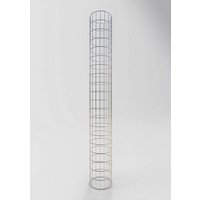 Gabiona Gabionensäule, feuerverzinkter Stahl – silberfarben Gabiona Gabionensäule, feuerverzinkter Stahl – silberfarben