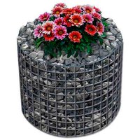 Gabiona Hochbeet, galvanisch verzinkter Stahl – silberfarben Gabiona Hochbeet, galvanisch verzinkter Stahl – silberfarben