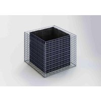 Gabiona Hochbeet, galvanisch verzinkter Stahl – silberfarben Gabiona Hochbeet, galvanisch verzinkter Stahl – silberfarben