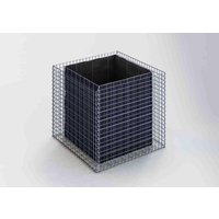 Gabiona Hochbeet, galvanisch verzinkter Stahl – silberfarben Gabiona Hochbeet, galvanisch verzinkter Stahl – silberfarben