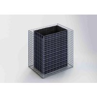 Gabiona Hochbeet, galvanisch verzinkter Stahl – silberfarben Gabiona Hochbeet, galvanisch verzinkter Stahl – silberfarben