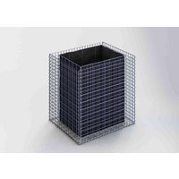 Gabiona Hochbeet, galvanisch verzinkter Stahl – silberfarben Gabiona Hochbeet, galvanisch verzinkter Stahl – silberfarben